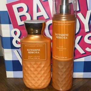 New!! Sunshine Mimosa Fragrance Mist and Body Lotion